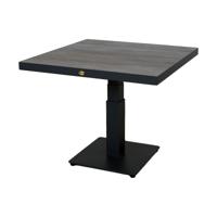 Pine Valley verstelbare lounge tafel midnight grey 90 x 90 cm - Oosterik home