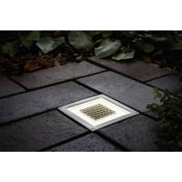 Paulmann 93774 Cube Inbouwlamp op zonne-energie Energielabel: G (A - G) 0.24 W Warmwit RVS, Helder