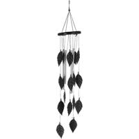 World of Weather Windgong - bladeren - aluminium - 11 x 64 cm - Tuin/balkon