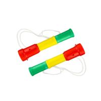 Feesttoeter - rood-geel-groen - 6x - 20 cm - party toeter - carnaval