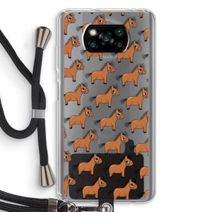 Pony: Xiaomi Poco X3 Pro Transparant Hoesje met koord