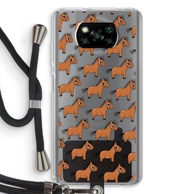 Pony: Xiaomi Poco X3 Pro Transparant Hoesje met koord