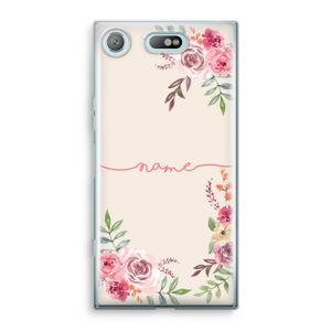Rozen: Sony Xperia XZ1 Compact Transparant Hoesje