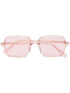 Moncler Eyewear lunettes de soleil teintées à logo imprimé - Tons neutres