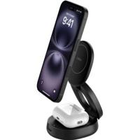 Belkin WIZ035kqBK Hoofdtelefoons, Smartphone Zwart USB Draadloos opladen Snel opladen Binnen