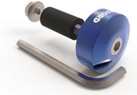 OXFORD Handlebar plugs 1 blue 22mm handlebars
