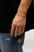 Qream Rope Armband Heren Goud - Maat 19cm - Kleur: Goud | Soccerfanshop
