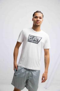 EA7 Emporio Armani Visibility T-Shirt Heren Wit - Maat XS - Kleur: Blauw | Soccerfanshop