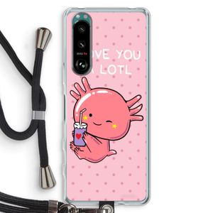 Love You A Lotl: Sony Xperia 5 III Transparant Hoesje met koord