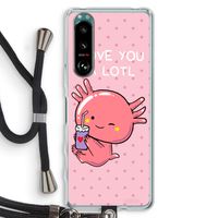 Love You A Lotl: Sony Xperia 5 III Transparant Hoesje met koord