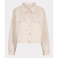 Esqualo - Beige | Dames | Jasje | Beige | 38 | regular | Kamst mode