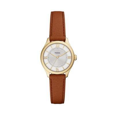 Horlogeband Fossil ES5423 Leder Bruin 14mm