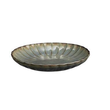 Ontbijtbord Flora - beige - stoneware - Ø20,5 cm - Leen Bakker