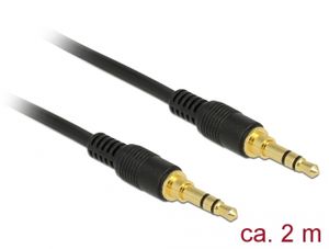 DeLOCK 85549 2m 3.5mm 3.5mm Zwart audio kabel