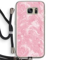 Abstract Painting Pink: Samsung Galaxy S7 Transparant Hoesje met koord