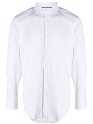 BOSS chemise à col italien - Blanc
