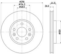 Remschijf 8DD355131871