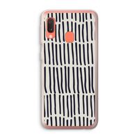 Moroccan stripes: Samsung Galaxy A20e Transparant Hoesje