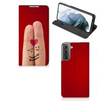 Samsung Galaxy S21 FE Hippe | Standcase | Liefde - Origineel Romantisch Cadeau