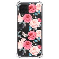 Samsung Galaxy A12 Case Butterfly Roses - thumbnail