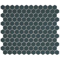 Mozaiek Tegel Hexagon 26x30 cm Camo Navy Blue The Mosaic Factory