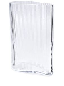 Nude vase Mist Wide en crystal - Blanc