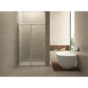 BWS Nisdeur Schuifbaar 2-Delig 160x200 cm 8 mm Nano Coating Chroom