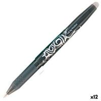Pen Pilot Frixion Ball Wisbare inkt Zwart 0,4 mm 0,7 mm (12 Stuks)