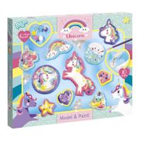 Totum unicorn glitter gips gieten en verfset