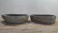 Flussstein Waschbecken Satz RXL250304AB, 61x36x15 cm Flussstein Waschbecken Satz RXL250304AB, 61x36x15 cm