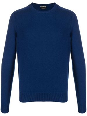 TOM FORD pull en cachemire à col roulé - Bleu