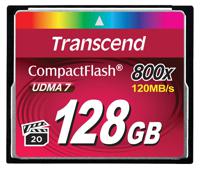 Transcend 128GB 800x CF CompactFlash MLC - thumbnail