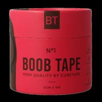 Cure Tape Boobtape no 1 incl. nipple covers - 5cm x 5m blac 1 Stuks