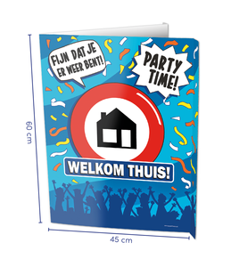 Raambord Welkom Thuis (60x45cm)