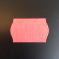 Etiket 2616 licht-rood perm 2-slit golf