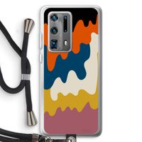 Baar A: Huawei P40 Pro Plus Transparant Hoesje met koord