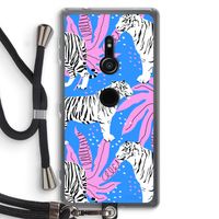 Tijger: Sony Xperia XZ2 Transparant Hoesje met koord