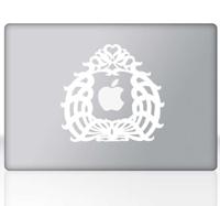 Sticker laptop klassiek kader Apple
