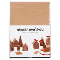 Creativ Company Huizen en bomen karton set