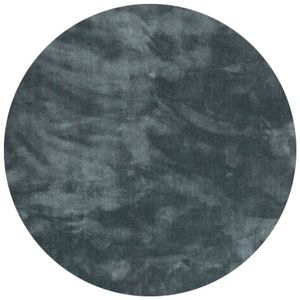 Vloerkleed Cowan rond blauw 32