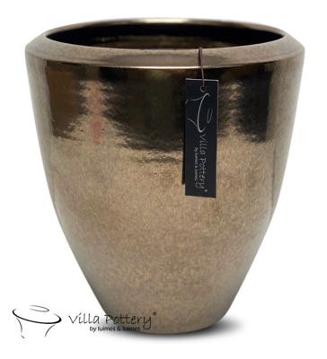 Pot Earthquake 27x29cm goud
