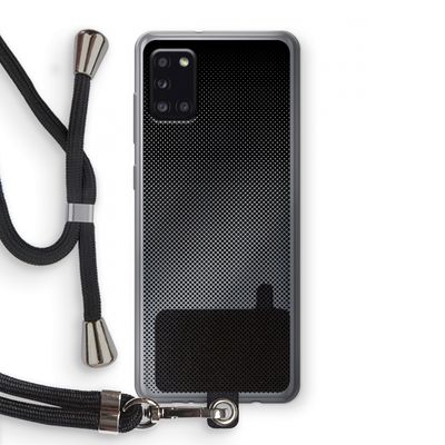 Musketon Halftone: Samsung Galaxy A31 Transparant Hoesje met koord