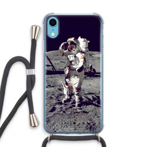 Spaceman: iPhone XR Transparant Hoesje met koord