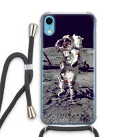 Spaceman: iPhone XR Transparant Hoesje met koord