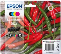 Epson 503 inktcartridge 4 stuk(s) Origineel Normaal rendement Zwart, Cyaan, Magenta, Geel - thumbnail