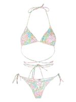 Reina Olga Miami floral-print bikini set - Tons neutres - thumbnail