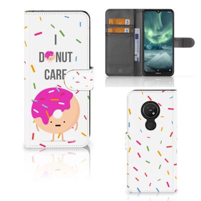 Nokia 7.2 | Nokia 6.2 | Book Cover | Donut Roze | Portemonnee hoesje