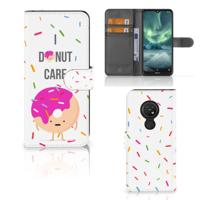 Nokia 7.2 | Nokia 6.2 | Book Cover | Donut Roze | Portemonnee hoesje