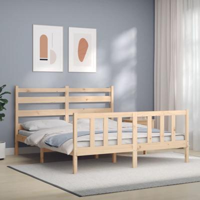 Bedframe zonder matras massief grenenhout 160x200 cm
