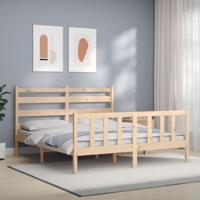 Bedframe zonder matras massief grenenhout 160x200 cm